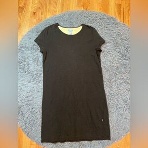 Horny Toad Black Cotton Blend Midi Dress Size L